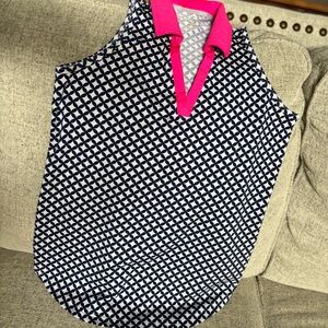 SET!! Jofit Navy, white and pink trim golf set. Skort has side and back pockets!